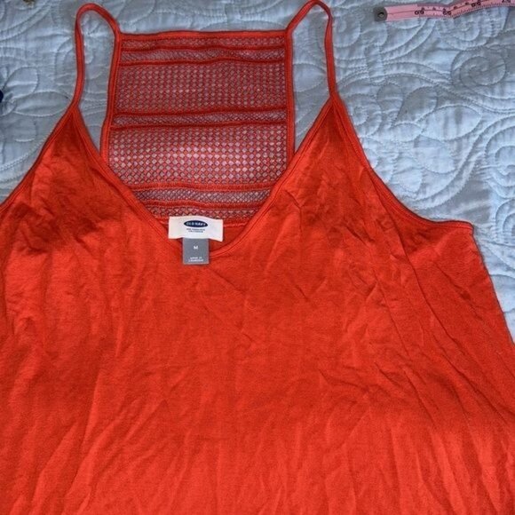 Old Navy  Sleeveless Tank Top With Mesh Back Detail Size M - Picture 3 of 7